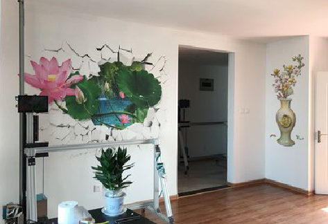 洛南墙体彩绘相比墙纸的优势。