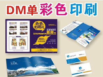 洛南单页印刷,色彩搭配简单。